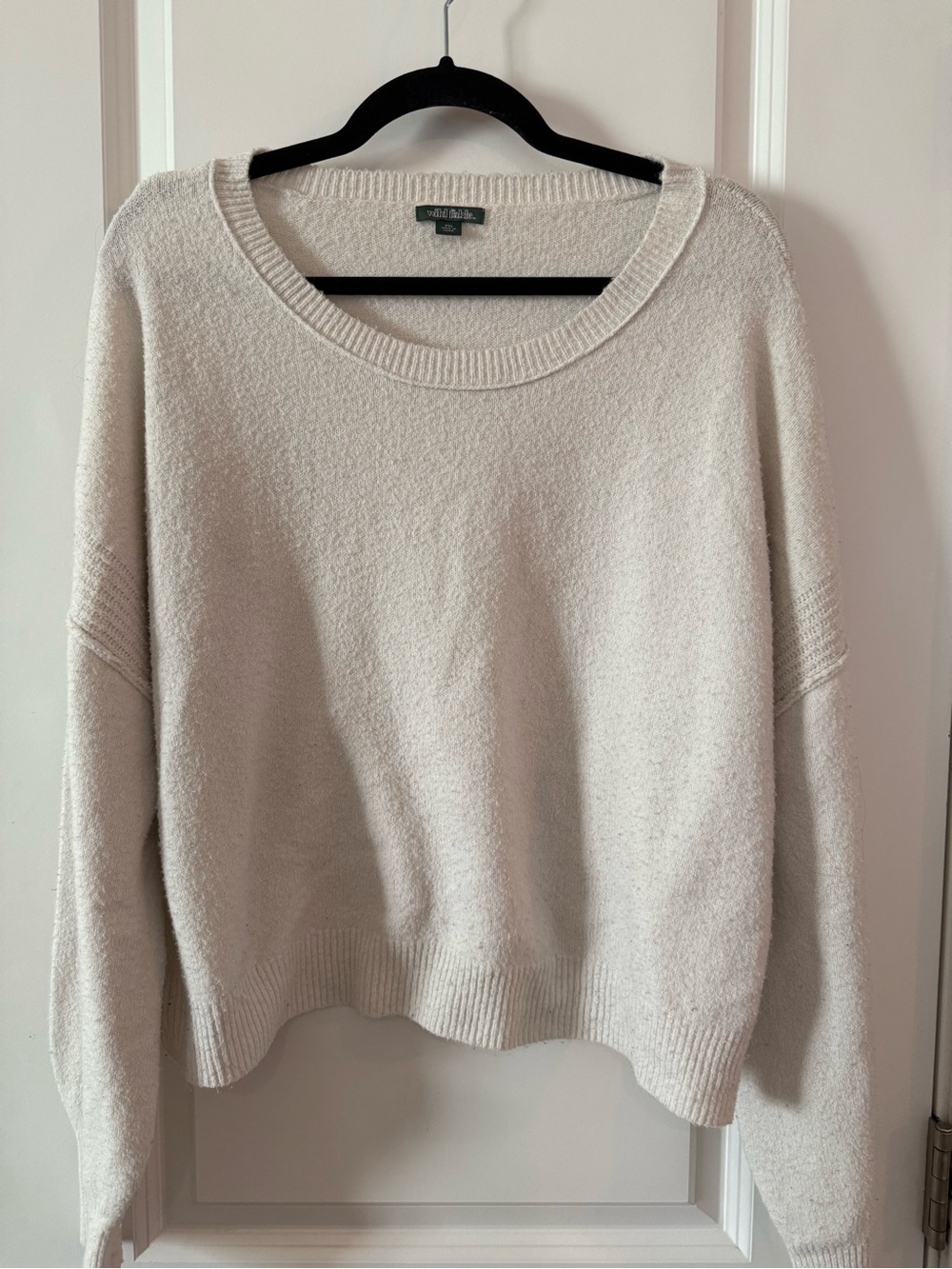 wild fable Cream Scoop Neck Sweater